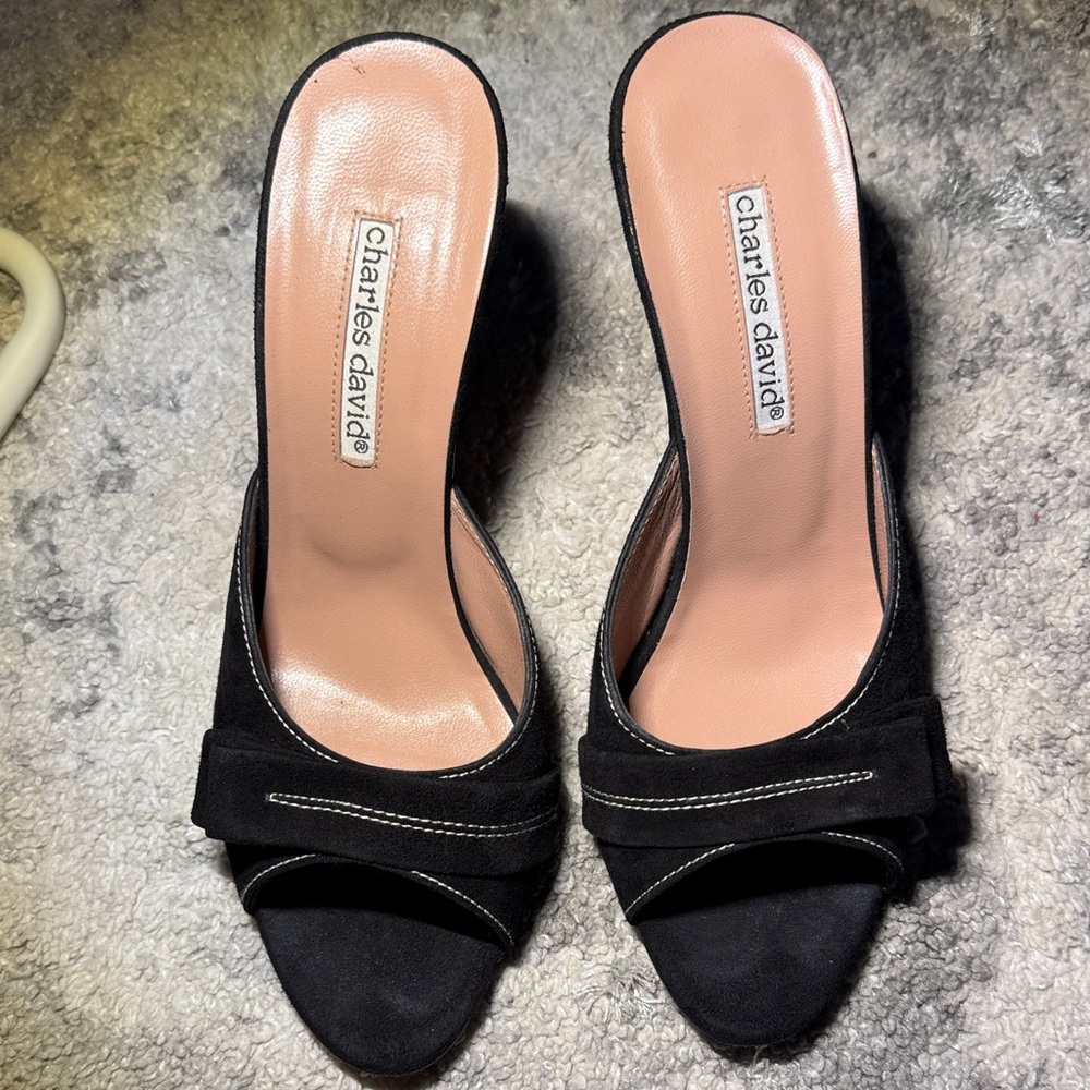 Charles David Elegant Black Heels